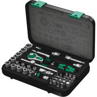 8100 SA 2 Zyklop Speed Ratchet Set, 42 Pcs, 3/8" Drive Size Superchem Industries