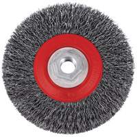 Brosse m&eacute;tallique &agrave; fils torsad&eacute;s &agrave; haut rendement 5C14T, 5" dia., Fils 0,014", Arbre 5/8"-11NC Superchem Industries