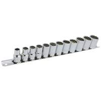 SS3812M-12 12-Point Metric Socket Set, 12 Pcs, 3/8" Drive Size Superchem Industries