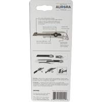 Couteau professionnel de 18 mm avec verrouillage &agrave; cliquet, Acier inoxydable, Robuste, Prise en Plastique Superchem Industries