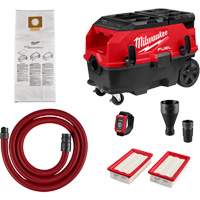 M18 FUEL 9 Gallon Dual Battery Dust Extractor with PACKOUT Compatibility and VACLINK Kit, 27-3/4" x 19" Superchem Industries