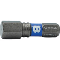 Impactech&reg; Insert Bit, Hex, 8 mm, 1/4" Drive Superchem Industries