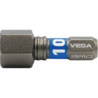 Impactech&reg; Insert Bit, Hex, 10 mm, 1/4" Drive Superchem Industries