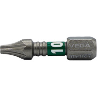 Impactech&reg; Insert Bit, Torx&reg; Tamper, T-10, 1/4" Drive Superchem Industries