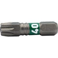 Impactech&reg; Insert Bit, Torx&reg; Tamper, T-40, 1/4" Drive Superchem Industries