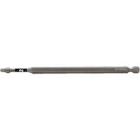 Impactech&reg; Power Bit, Square, #2 Tip, 1/4" Drive Size, 6" Length Superchem Industries