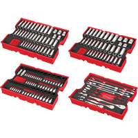 Metric & SAE Ratchet & Socket Set with Trays for PACKOUT Drawers, 242 Pcs, Impact, 1/4"/3/8"/1/2" Drive Size, Deep Superchem Industries