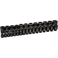 6 Point SAE Socket Set, 29 Pcs, Impact, 3/4" Drive Size, Deep Superchem Industries