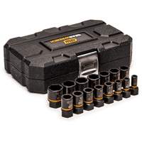 Bolt Biter Extraction Socket Set, 15 Pcs, Impact, 1/4"/3/8" Drive Size Superchem Industries