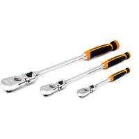 1/4", 3/8" & 1/2" Drive 90-Tooth Dual Material Locking Ratchet Set Superchem Industries