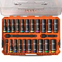 Jeu de douilles KNECT, 23 Mcx, Chocs, Prise de 3/8", Profond Superchem Industries