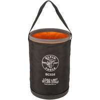 Straight Utility Bucket, 17" L x 12" W x 4" H, Nylon, Black/Grey/Orange Superchem Industries