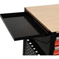 Utility Cart, 4 Drawers, Black/Orange Superchem Industries