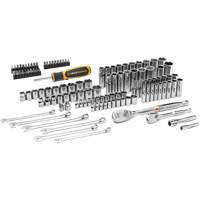 Jeu d'outils manuels pour m&eacute;canicien 90T SAE/m&eacute;trique avec prises 1/4" & 3/8" Superchem Industries