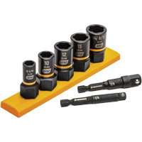 Metric Bolt Biter Extraction Socket Set, 7 Pcs, Impact, 1/4"/3/8" Drive Size Superchem Industries