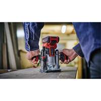 Professional Cordless Compact Router with Fixed Base & Plunge Base (Tool Only) Superchem Industries