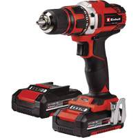 Cordless Drill/Driver Kit, Lithium-Ion, 18 V, 1/2" Chuck, 354 in-lbs Torque Superchem Industries