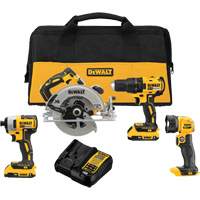 Ensemble quatre outils sans fil et sans balai MAX* (2.0Ah), 20 V Superchem Industries