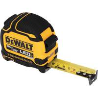 TOUGHSERIES Lighted Tape Measure, 26'/8 m, Imperial & Metric Graduations Superchem Industries