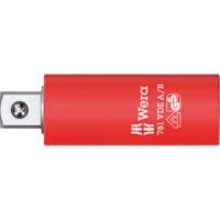 Adaptateur isol&eacute; VDE A/B, Prise 1/4", Douille 3/8", 2,78" lo, Sph&eacute;rique Superchem Industries