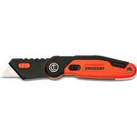 Folding Utility Knife, 1" Blade, Steel Blade, Aluminum Handle Superchem Industries