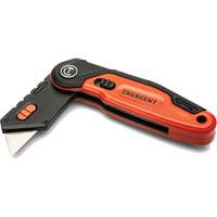 Folding Utility Knife, 1" Blade, Steel Blade, Aluminum Handle Superchem Industries