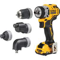 Ensemble perceuse/visseuse sans fil et sans balai XTREME 5-en-1, Lithium-ion, 12 V, Mandrin 3/8" Superchem Industries