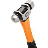 Ball Pein Hammer, 16 oz. Head Weight, Plain/Polished Face, Fibreglass Handle Superchem Industries