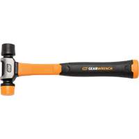 Soft Face Hammer, 16 oz. Head Weight, Plain Face, Solid Steel Handle, 12-1/4" L Superchem Industries