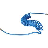 MAXAIR Coiled Hose, Air, 1/4" ID x 50' L, Polyurethane Superchem Industries