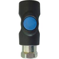 TOPQUIK S1 Industrial Quick Coupler, Polyester Composite/Stainless Steel, 1/4", Female NPT, 174 PSI Superchem Industries