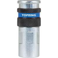 QUIKSILVER 2 Industrial Quick Coupler, Zinc-Plated Steel, 1/4", Female NPT, 362 PSI Superchem Industries