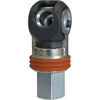 TOPQUIK SC Industrial Swing Quick Coupler, Nickel-Plated Steel, 3/8", Female NPT, 360 PSI Superchem Industries