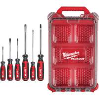 Ensemble de tournevis &agrave; prise coussin&eacute;e avec organisateur compact &agrave; profil bas PACKOUT, 6 m Superchem Industries