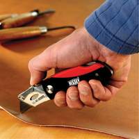 Folding Utility Knife, 2-3/8" Blade, Plastic/Cushion Handle Superchem Industries