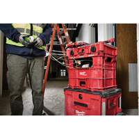 PACKOUT Wire Pulling XL Crate, 15-3/4" x 18-5/8" x 15", Black/Red Superchem Industries