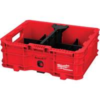 PACKOUT Low-Profile Crate, 15" x 18-5/8" x 6-5/8", Black/Red Superchem Industries