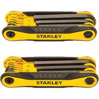 2-Piece Durable Folding Hex Keys, 8 Pcs., Metric & Imperial Superchem Industries