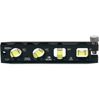 Billet Torpedo Level, 6" L, Aluminum, 4 Vials, Magnetic Superchem Industries