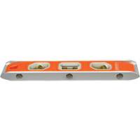 Glo-View&reg; Torpedo Level, 9" L, Aluminum, 3 Vials, Magnetic Superchem Industries