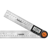 Localisateur d'angle num&eacute;rique et r&egrave;gle, 7" lo, Acier inoxydable, Graduations de 1/32" Superchem Industries