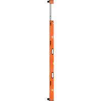 Heavy-Duty Extendable Plate Level, 12'/7' L, Aluminum, 3, Non-Magnetic Superchem Industries