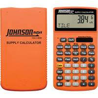 Calculatrice de fournitures orange haute visibilit&eacute; avec &eacute;tui robuste Superchem Industries
