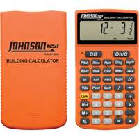 Calculatrice de construction orange haute visibilit&eacute; avec &eacute;tui robuste Superchem Industries