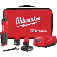 FUEL Straight Die Grinder Kit, 1/4" Collet, 12 V, Lithium-Ion Superchem Industries