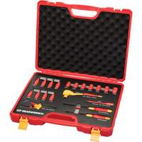 3/8" Drive VDE Insulated Tool Set, 1000 V, 20 Pcs Superchem Industries