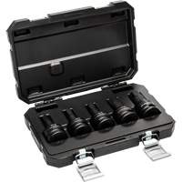 SAE Impact Bit Socket Set with Blow Mold Case, Hex, 3/4" Drive, 5 Pcs Superchem Industries