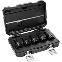 Metric Impact Bit Socket Set with Blow Mold Case, Hex, 3/4" Drive, 5 Pcs Superchem Industries