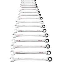 Jeu de cl&eacute;s SAE 120XP Universal Spline XL, Combinaison &agrave; cliquet, 16 morceaux, Imp&eacute;rial Superchem Industries