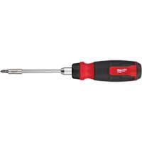 14-in-1 Ratcheting 1/4" Drive Multi-Bit Screwdriver, 10-11/100" L, Cushion Grip Handle Superchem Industries